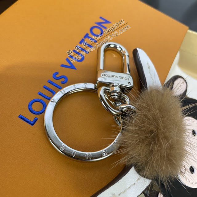 LOUIS VUITTON專櫃新款包包 路易威登中國新年包飾 LV牛年鑰匙扣 M80218  ydh4049